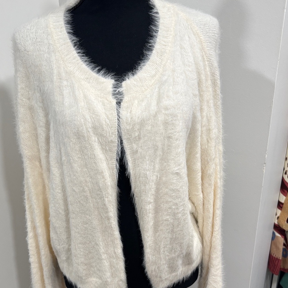 Better Be Fuzzy Cream Cardigan